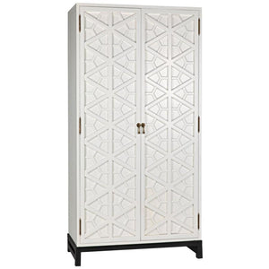 Noir Furniture Maharadshcha Hutch, Solid White-Noir Furniture-Blue Hand Home