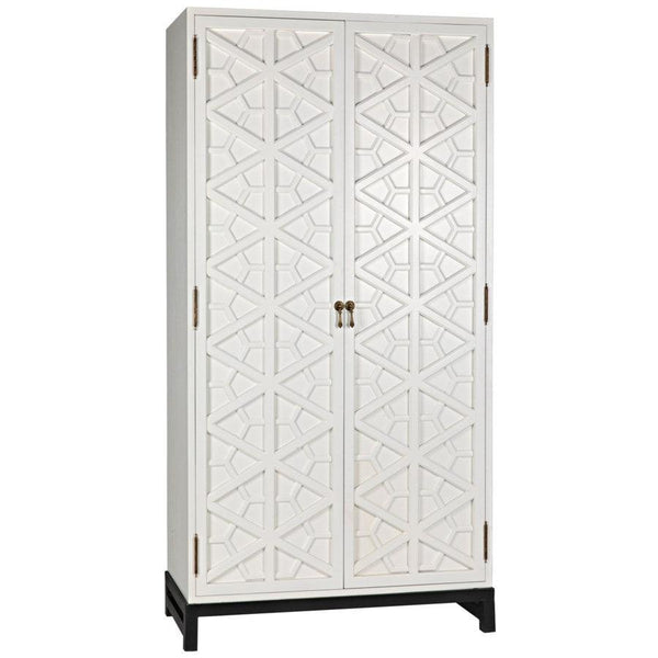 Noir Furniture Maharadshcha Hutch, Solid White-Noir Furniture-Blue Hand Home