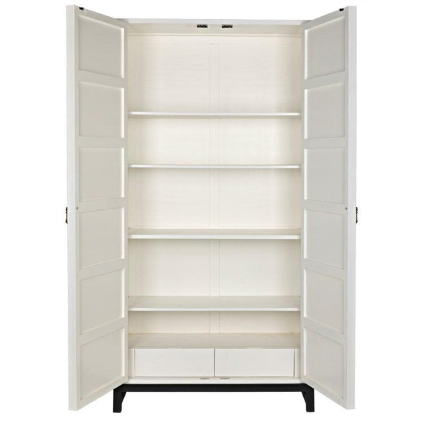 Noir Furniture Maharadshcha Hutch, Solid White-Noir Furniture-Blue Hand Home
