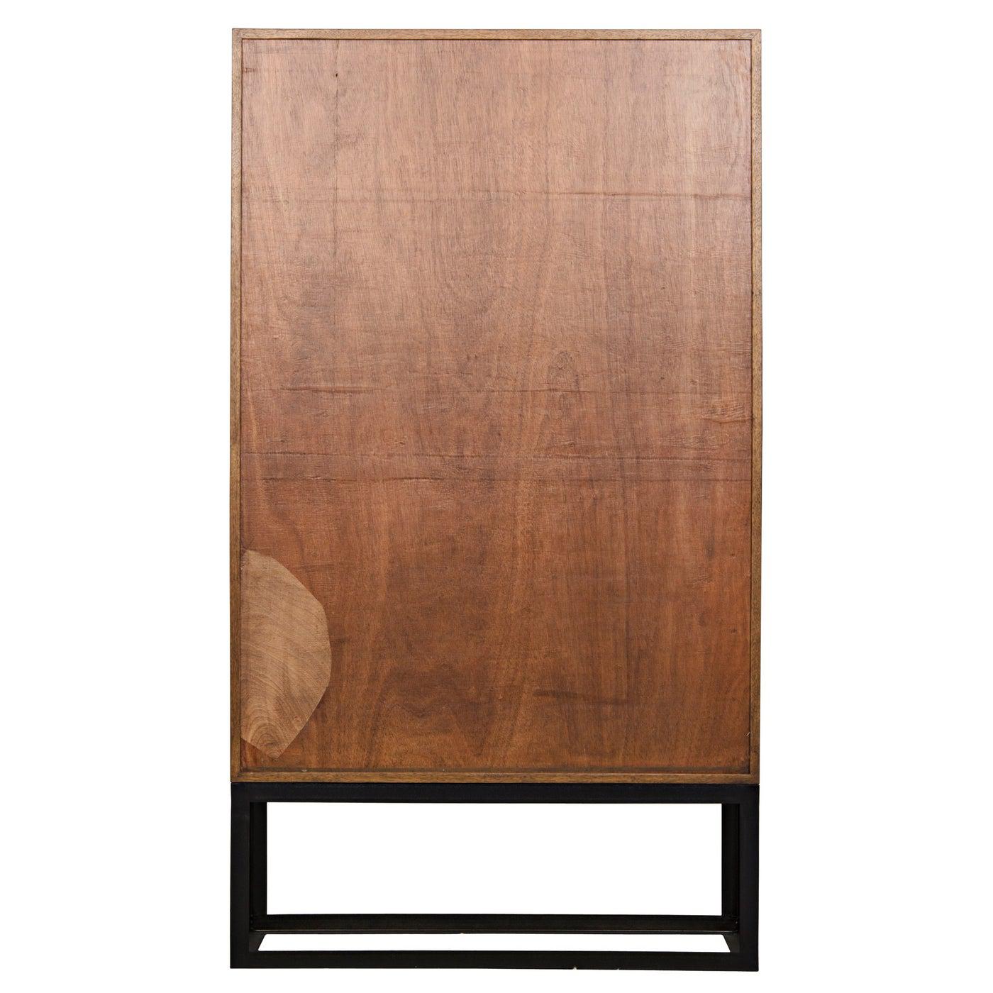 Noir Muna Hutch, Dark Walnut-Noir Furniture-Blue Hand Home