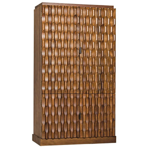 Noir Furniture Alameda Hutch, Dark Walnut-Noir Furniture-Blue Hand Home