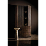 Amunet Hutch, Pale Rubbed with Light Brown Trim-Noir Furniture-Blue Hand Home