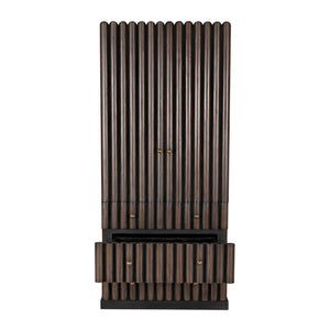 Amunet Hutch, Pale Rubbed with Light Brown Trim-Noir Furniture-Blue Hand Home