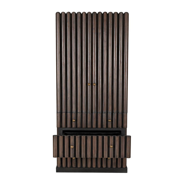 Amunet Hutch, Pale Rubbed with Light Brown Trim-Noir Furniture-Blue Hand Home