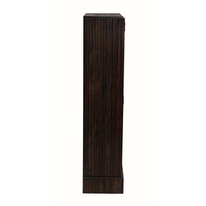 Noho Hutch, Hand Rubbed Black with Light Brown Trim-Noir Furniture-Blue Hand Home