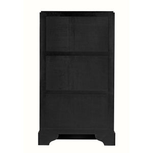 Noho Hutch, Hand Rubbed Black with Light Brown Trim-Noir Furniture-Blue Hand Home