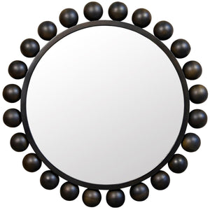 Noir Furniture Cooper Mirror, Black Metal-Noir Furniture-Blue Hand Home