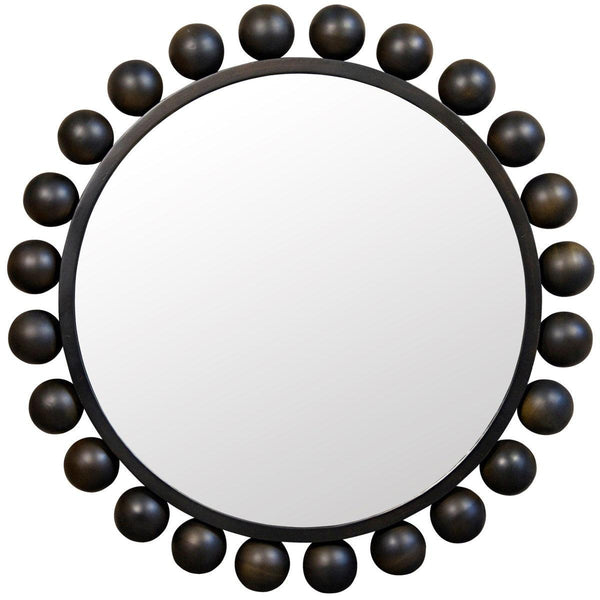 Noir Furniture Cooper Mirror, Black Metal-Noir Furniture-Blue Hand Home