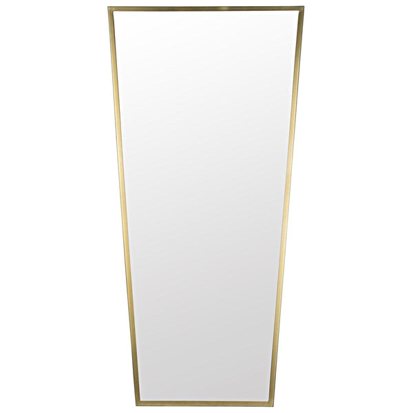 Noir Furniture Cassio Mirror, Metal w/Brass Finish-Noir Furniture-Blue Hand Home