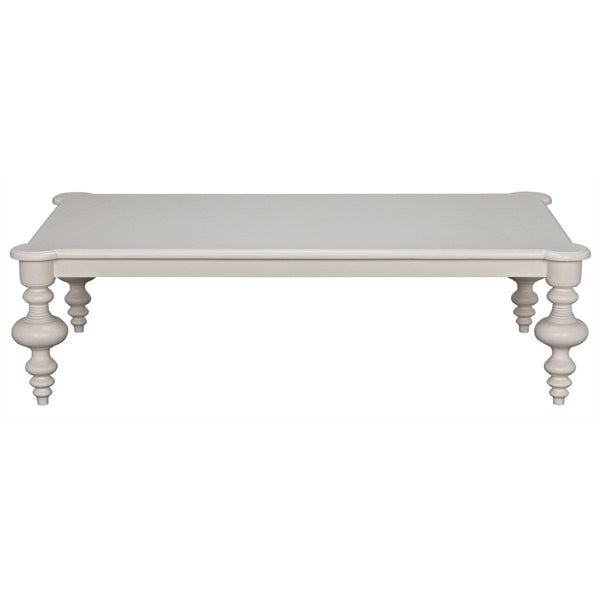 Noir Graff Coffee Table, Solid White-Noir Furniture-Blue Hand Home