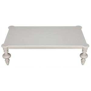 Noir Graff Coffee Table, Solid White-Noir Furniture-Blue Hand Home
