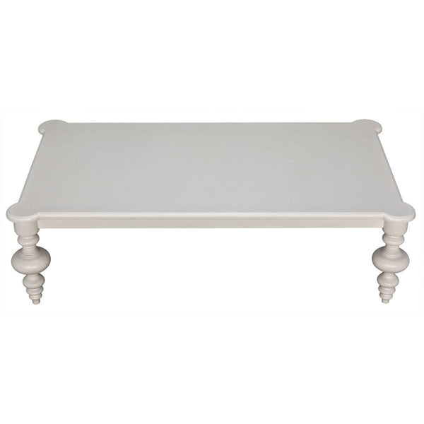 Noir Graff Coffee Table, Solid White-Noir Furniture-Blue Hand Home
