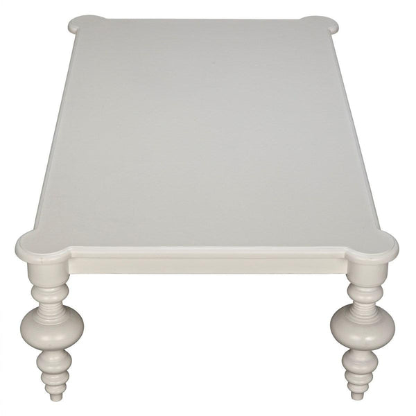 Noir Graff Coffee Table, Solid White-Noir Furniture-Blue Hand Home