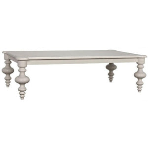 Noir Graff Coffee Table, Solid White-Noir Furniture-Blue Hand Home