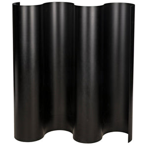 Noir Levo Screen, Black Steel-Noir Furniture-Blue Hand Home