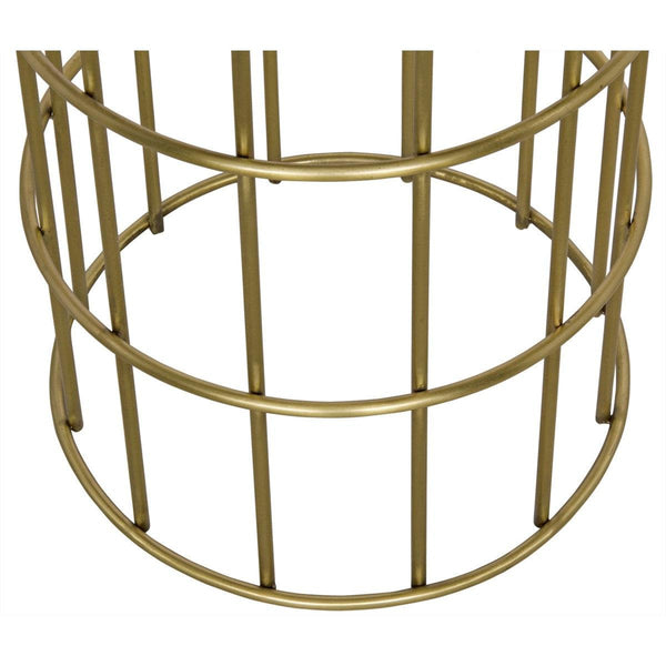Noir Furniture Ryley Counter Stool, Metal with Brass Finish-Noir Furniture-Blue Hand Home