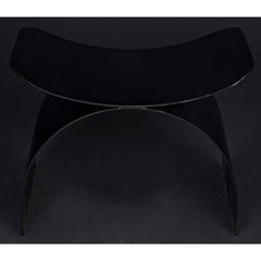 Noir Papillon Stool, Black Steel-Noir Furniture-Blue Hand Home