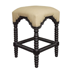Noir Abacus Stool Hand Rubbed Black-Noir Furniture-Blue Hand Home