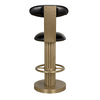 Noir Sedes Counter Stool, Steel with Brass Finish-Noir Furniture-Blue Hand Home