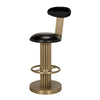 Noir Sedes Counter Stool, Steel with Brass Finish-Noir Furniture-Blue Hand Home