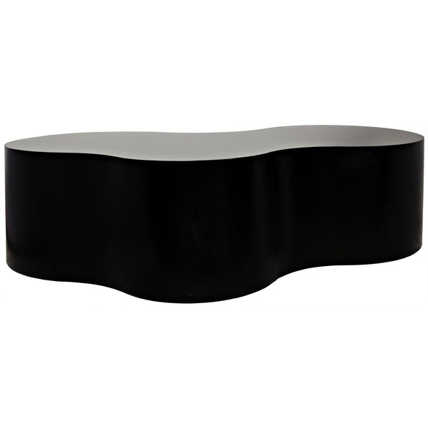 Noir Island Coffee Table, Black Steel-Noir Furniture-Blue Hand Home