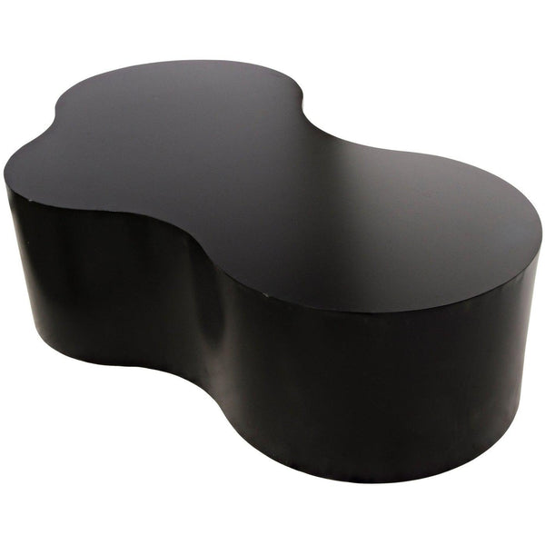 Noir Island Coffee Table, Black Steel-Noir Furniture-Blue Hand Home