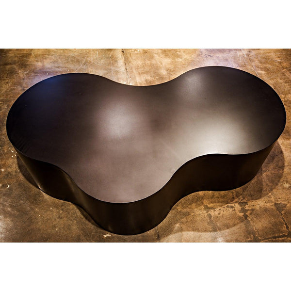 Noir Island Coffee Table, Black Steel-Noir Furniture-Blue Hand Home