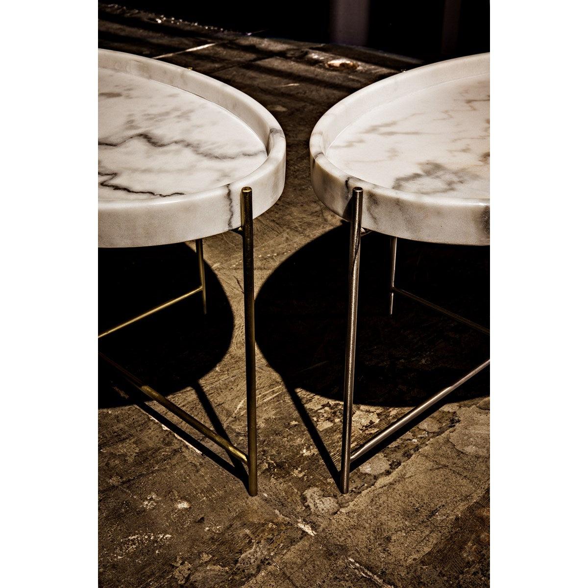 Noir Furniture Che Cocktail Table, Antique Brass, Metal and Stone-Noir Furniture-Blue Hand Home