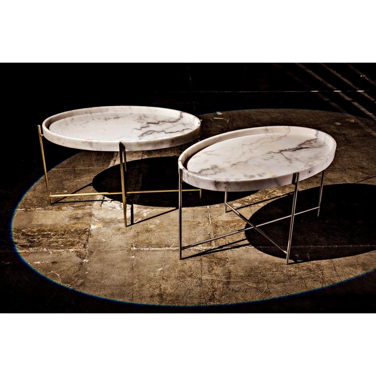 Noir Furniture Che Cocktail Table, Antique Brass, Metal and Stone-Noir Furniture-Blue Hand Home