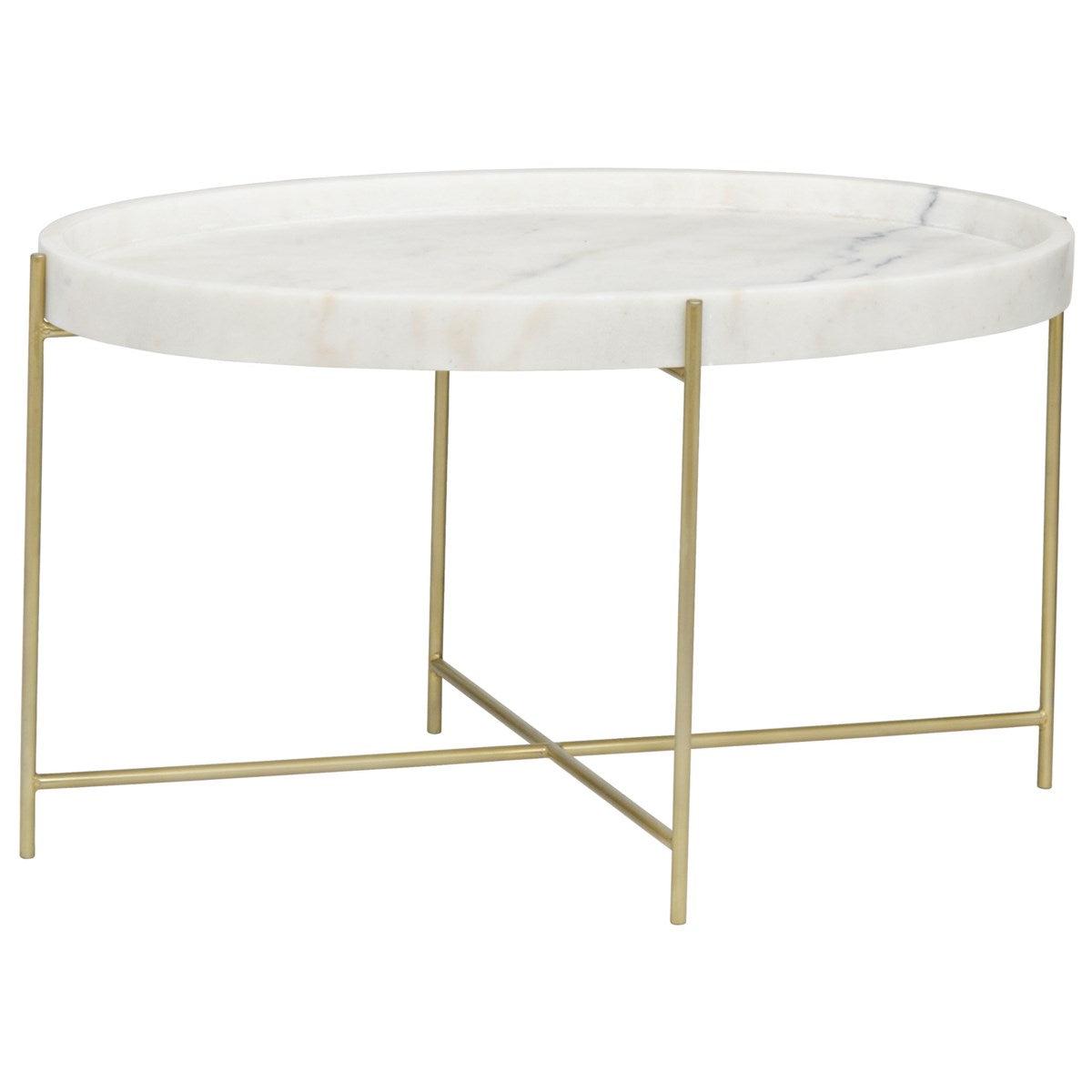 Noir Furniture Che Cocktail Table, Antique Brass, Metal and Stone-Noir Furniture-Blue Hand Home