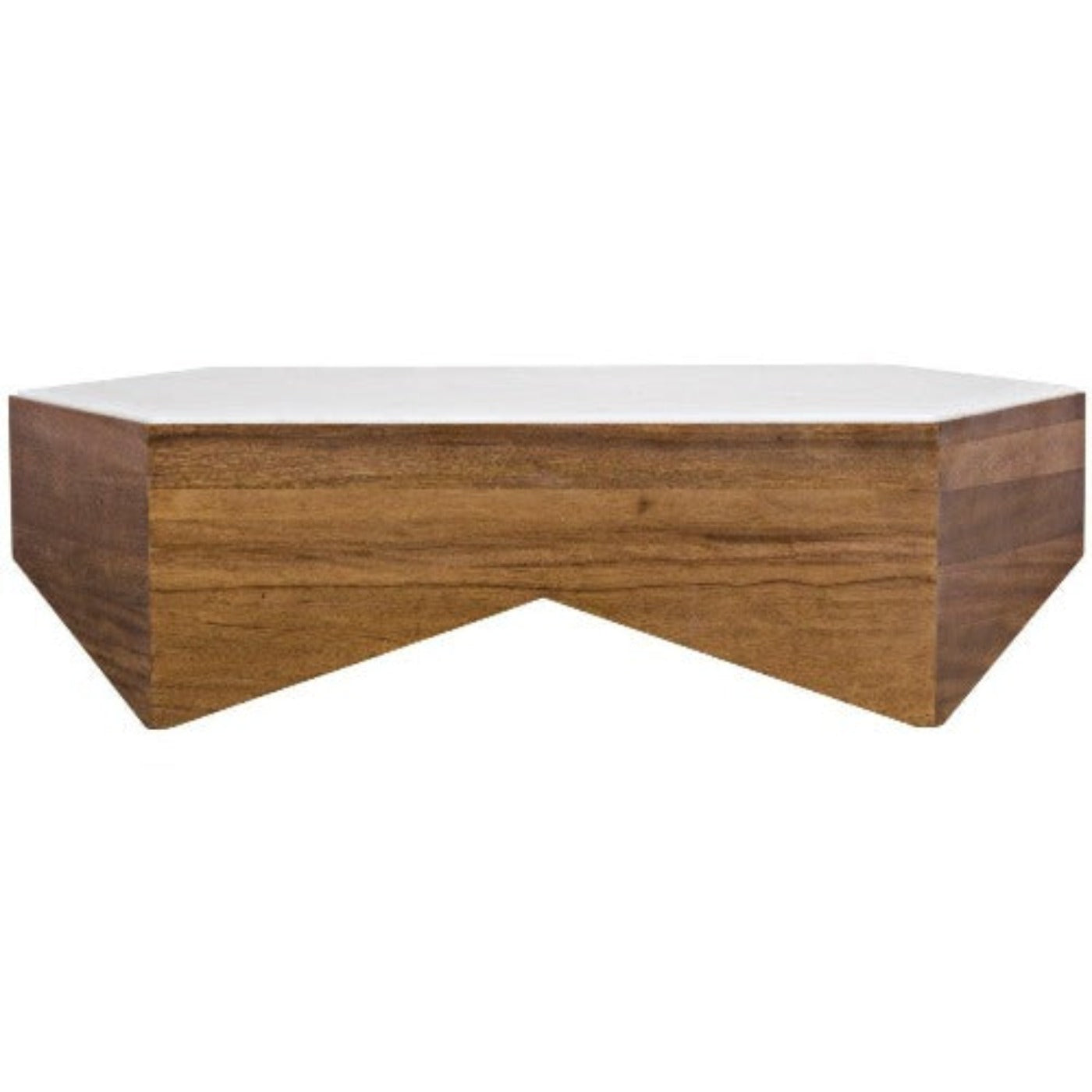 Noir Furniture Amsterdam Coffee Table, Dark Walnut, Walnut and Quartz-Noir Furniture-Blue Hand Home