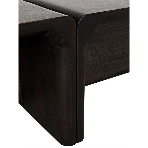 Noir Hagen Coffee Table, Ebony Walnut-Noir Furniture-Blue Hand Home