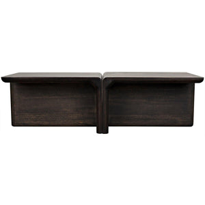 Noir Hagen Coffee Table, Ebony Walnut-Noir Furniture-Blue Hand Home
