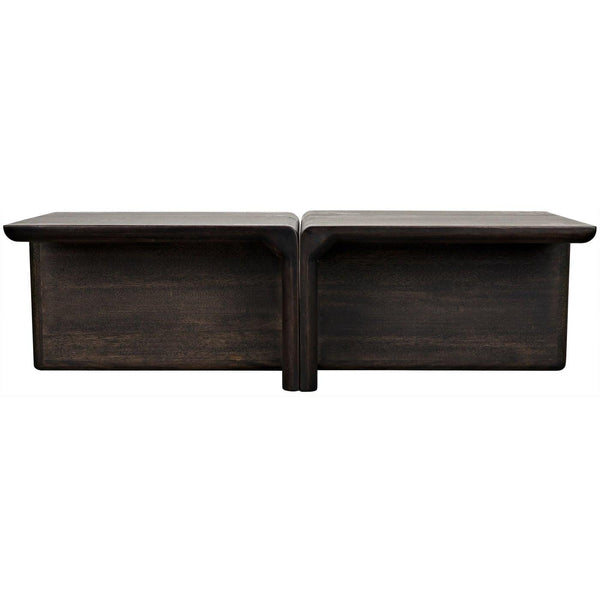 Noir Hagen Coffee Table, Ebony Walnut-Noir Furniture-Blue Hand Home
