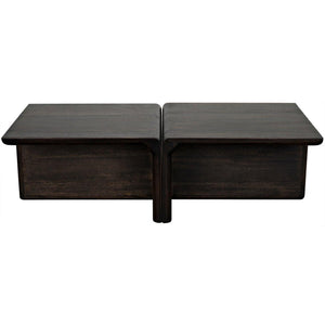 Noir Hagen Coffee Table, Ebony Walnut-Noir Furniture-Blue Hand Home