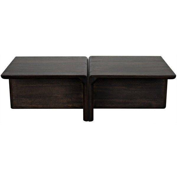Noir Hagen Coffee Table, Ebony Walnut-Noir Furniture-Blue Hand Home