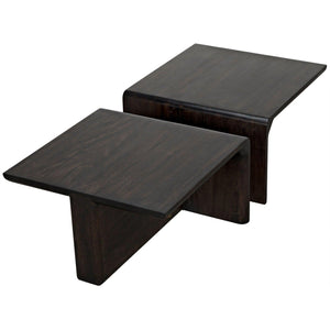 Noir Hagen Coffee Table, Ebony Walnut-Noir Furniture-Blue Hand Home