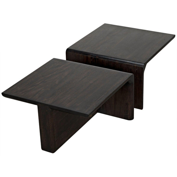 Noir Hagen Coffee Table, Ebony Walnut-Noir Furniture-Blue Hand Home