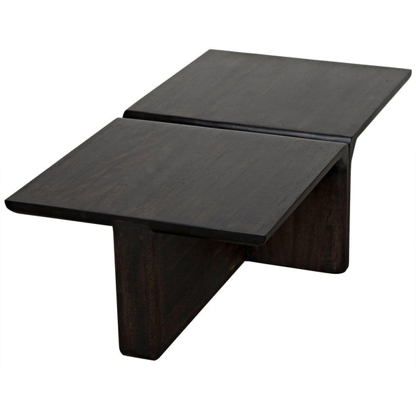 Noir Hagen Coffee Table, Ebony Walnut-Noir Furniture-Blue Hand Home