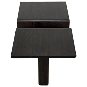 Noir Hagen Coffee Table, Ebony Walnut-Noir Furniture-Blue Hand Home