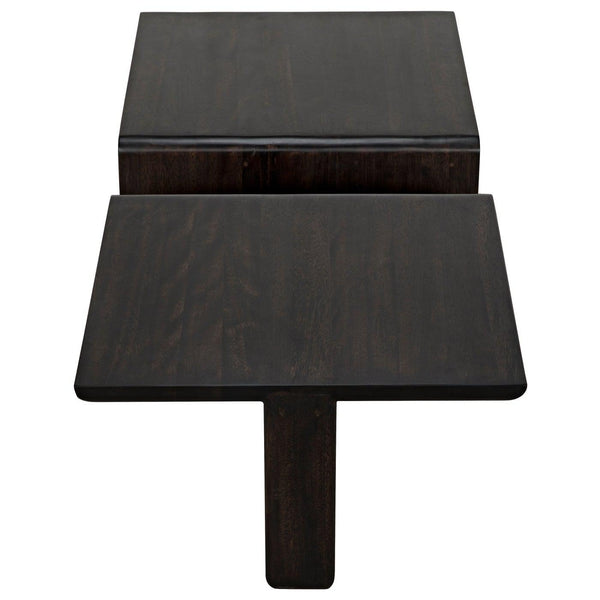 Noir Hagen Coffee Table, Ebony Walnut-Noir Furniture-Blue Hand Home