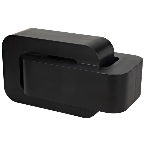 Noir Nodum Accent Table, Black Steel-Noir Furniture-Blue Hand Home