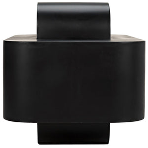 Noir Nodum Accent Table, Black Steel-Noir Furniture-Blue Hand Home