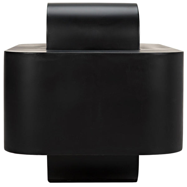 Noir Nodum Accent Table, Black Steel-Noir Furniture-Blue Hand Home
