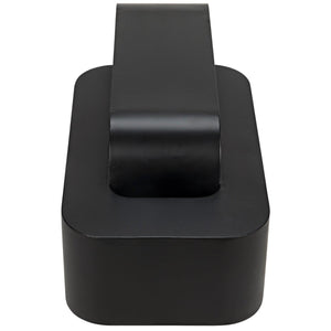 Noir Nodum Accent Table, Black Steel-Noir Furniture-Blue Hand Home