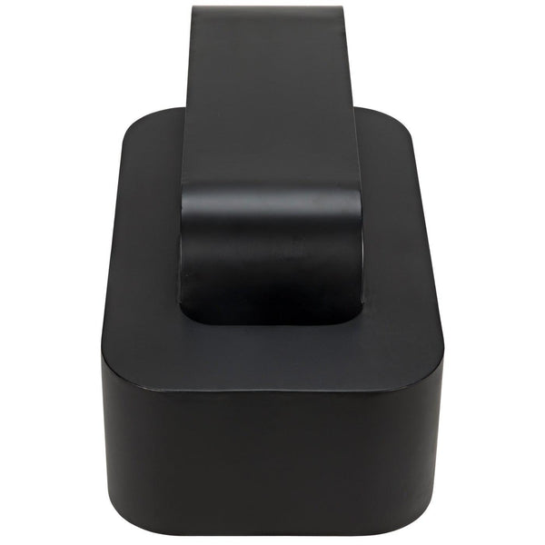Noir Nodum Accent Table, Black Steel-Noir Furniture-Blue Hand Home