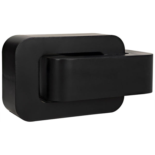 Noir Nodum Accent Table, Black Steel-Noir Furniture-Blue Hand Home