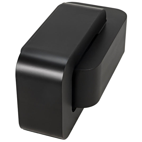Noir Nodum Accent Table, Black Steel-Noir Furniture-Blue Hand Home