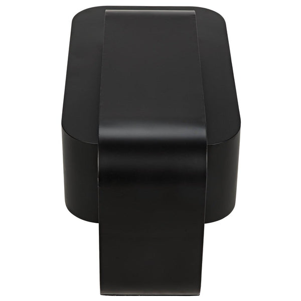 Noir Nodum Accent Table, Black Steel-Noir Furniture-Blue Hand Home