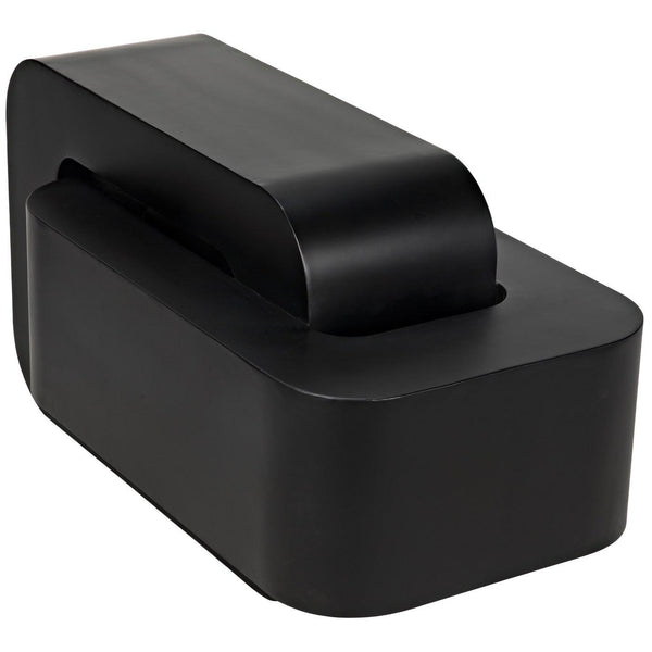 Noir Nodum Accent Table, Black Steel-Noir Furniture-Blue Hand Home